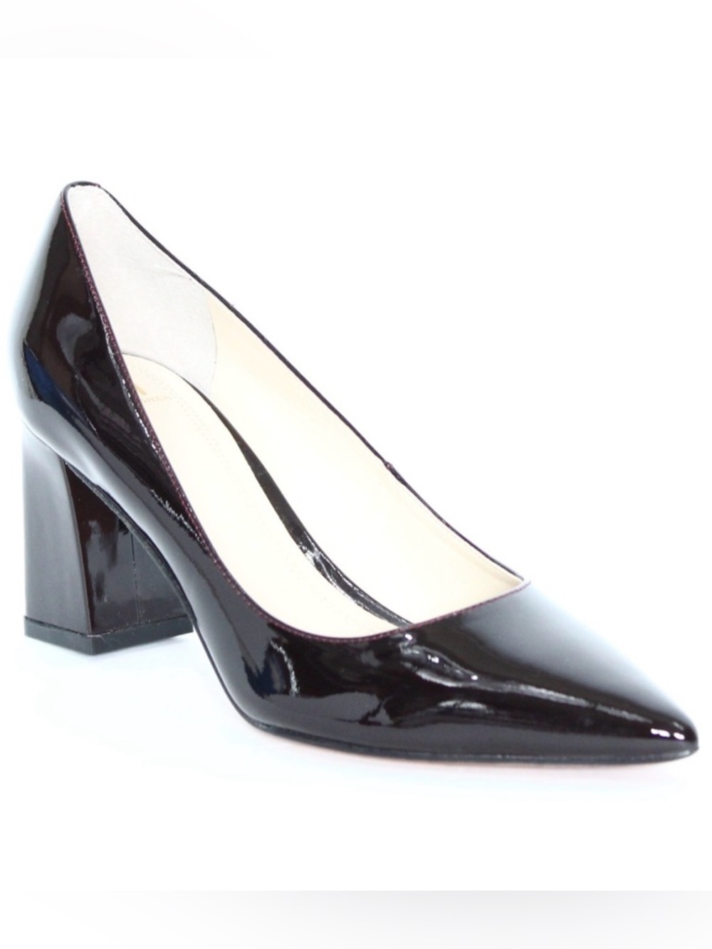 Marc Fisher - Dark Purple Patent Leather Block Heels - size 6 - GUC